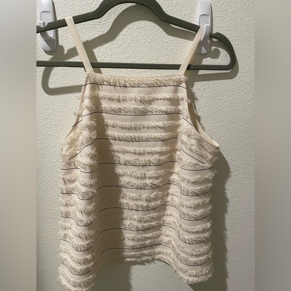 Maeve Off-White Textured Top